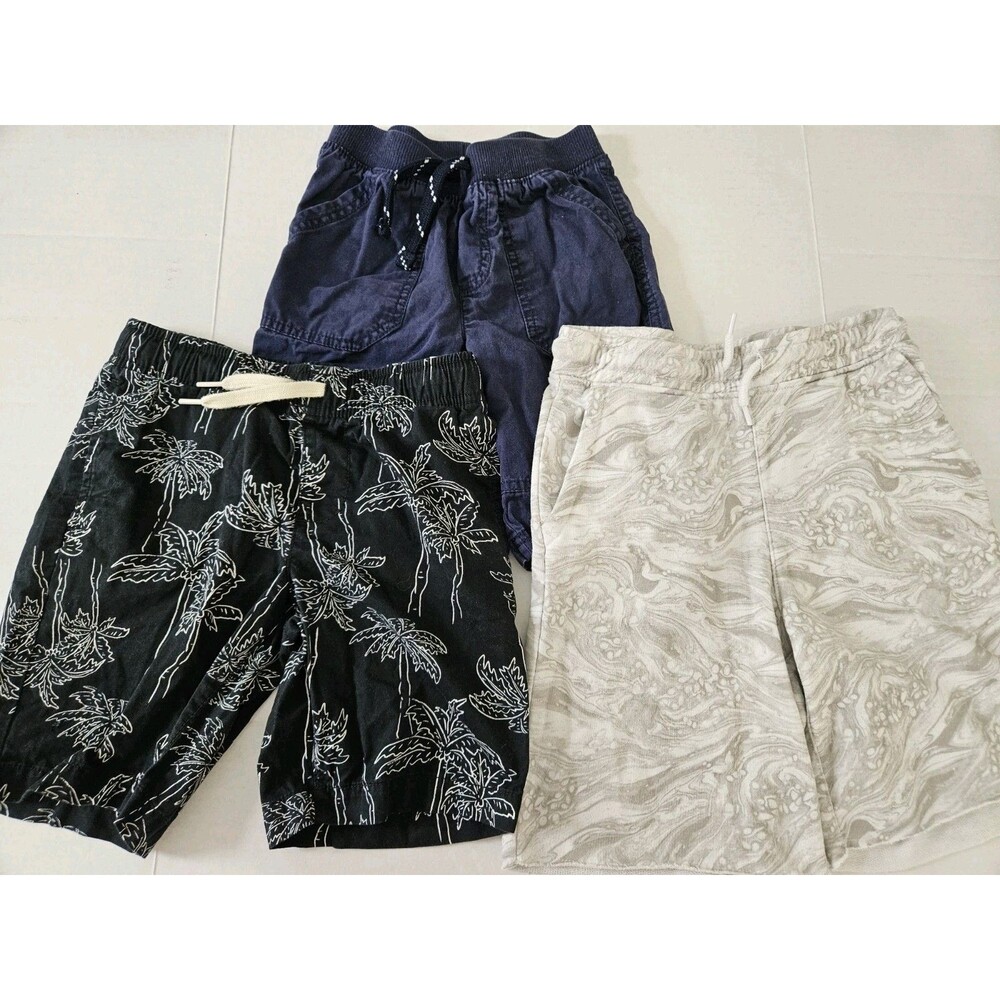 Lot Of 3 Boys Sz 7 & 6/7 Elastic Waist Shorts Old Navy Jumping Beans